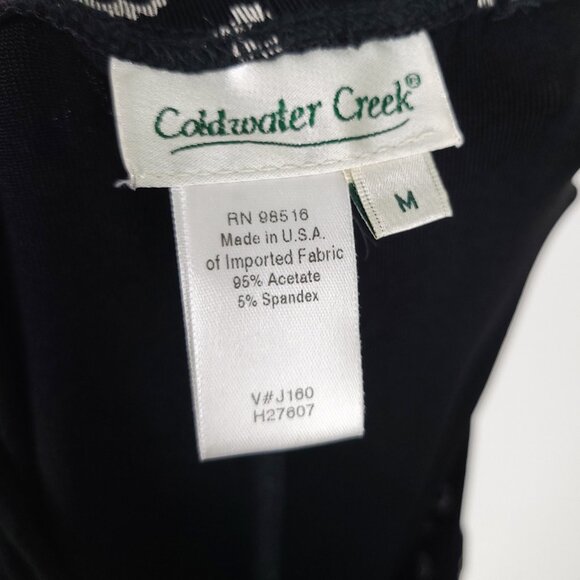 Coldwater Creek Black & White Floral Pants - Picture 4 of 7